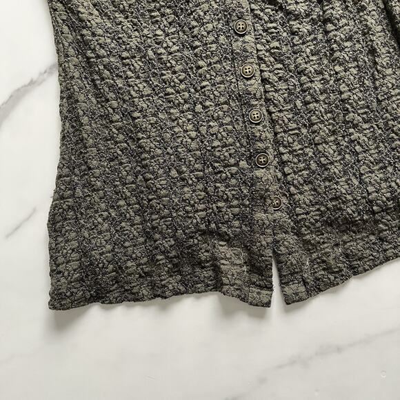 Natural life Carina Lace blouse forest green sz Large Boho chic festival top - Picture 8 of 10